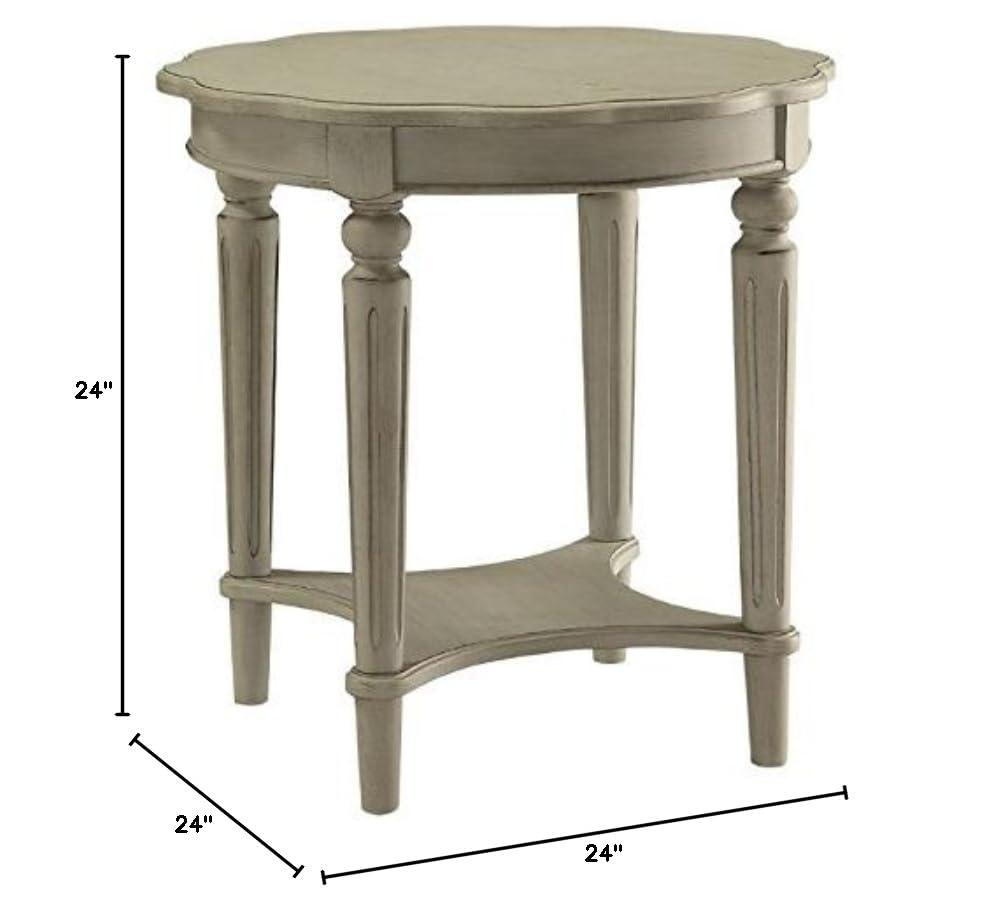 ACME Fordon End Table in Antique White