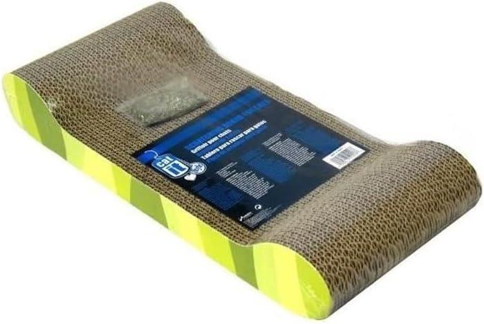 Catit Style Scratcher with Catnip Jungle-Stripe Lounge Cat Scratching Pad