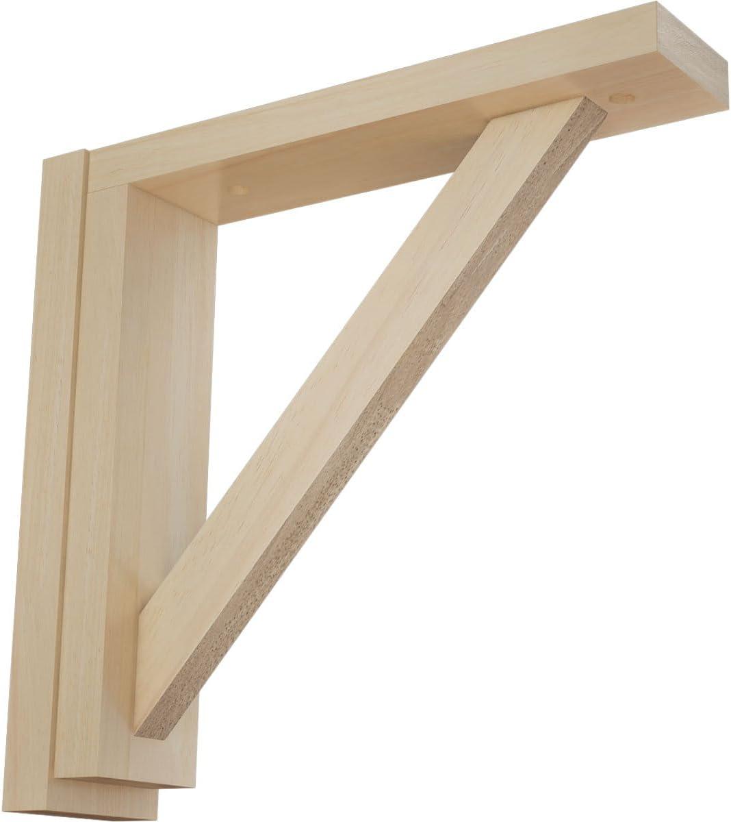 Ekena Millwork Traditional H 2.5'' W D Wood Bracket / Corbel