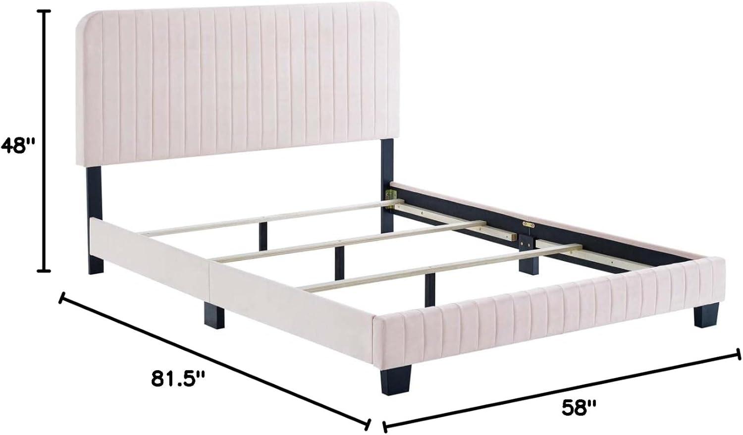 Modway Celine Channel Tufted Performance Velvet Full Bed