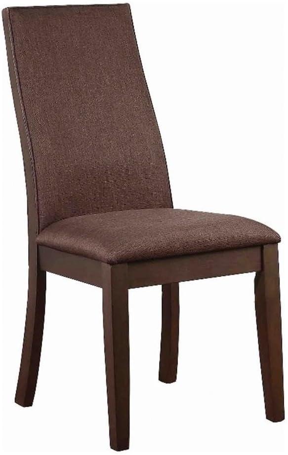 Spring Creek Upholstered Side Chairs Rich Cocoa Brown (Set of 2)