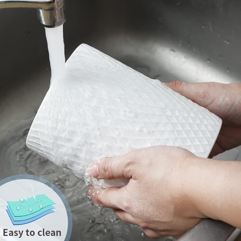 Design Imports Antique White Matte Retro Vine Texture Ceramic Canister Set/3