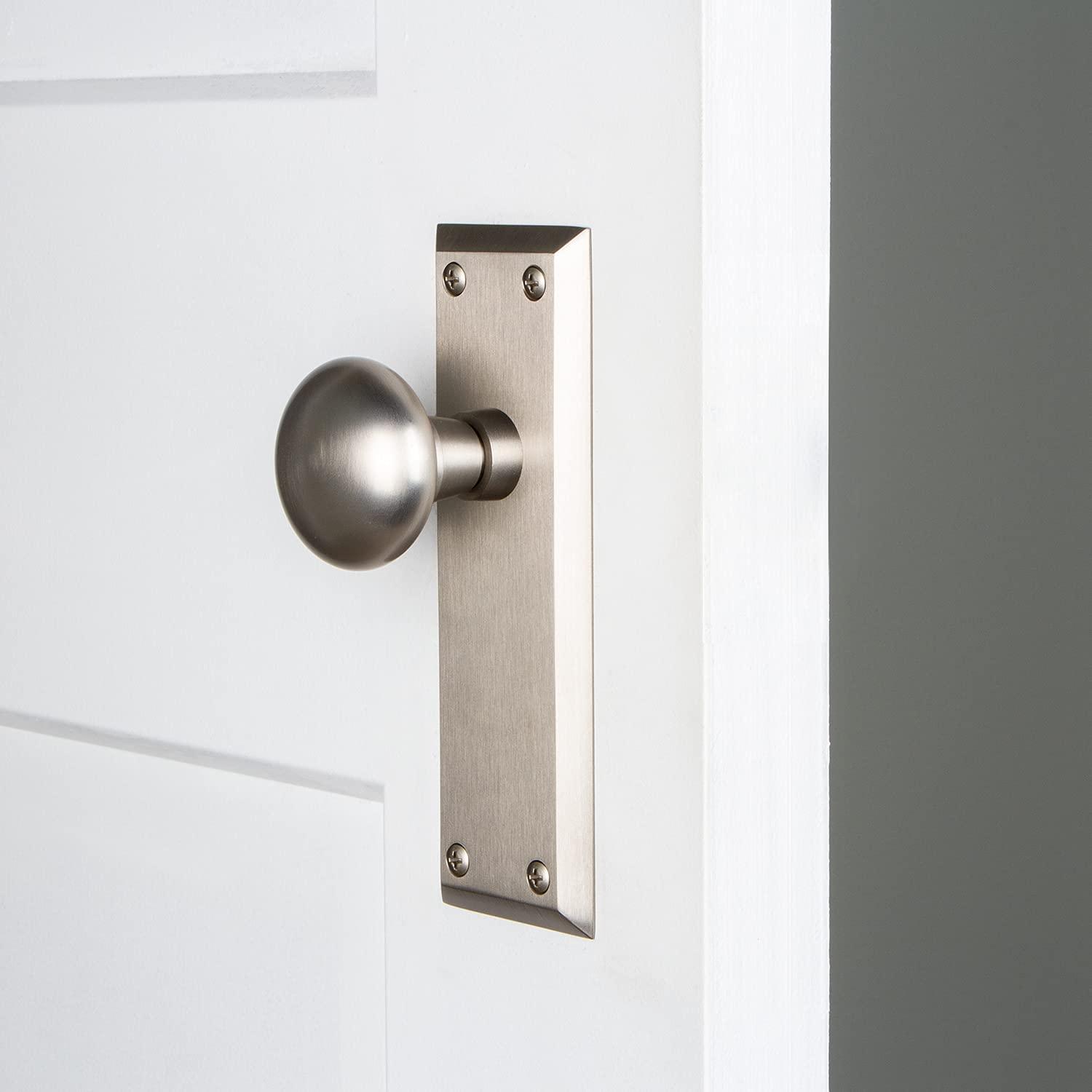 Nostalgic Warehouse New York Door Knob with Plate