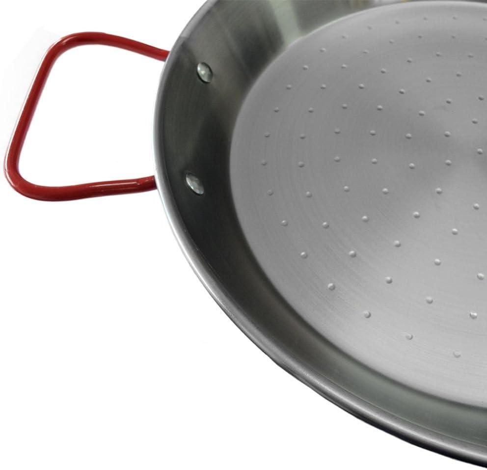 Garcima 12-Inch High Carbon Polished Steel Paella Pan