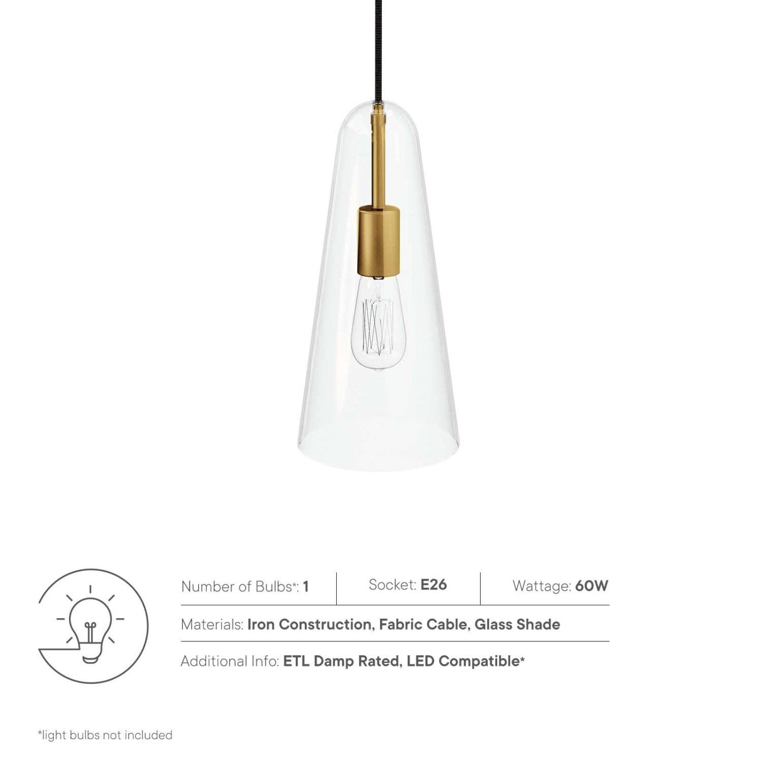 Modway Modway Beacon 1-Light Pendant Light
