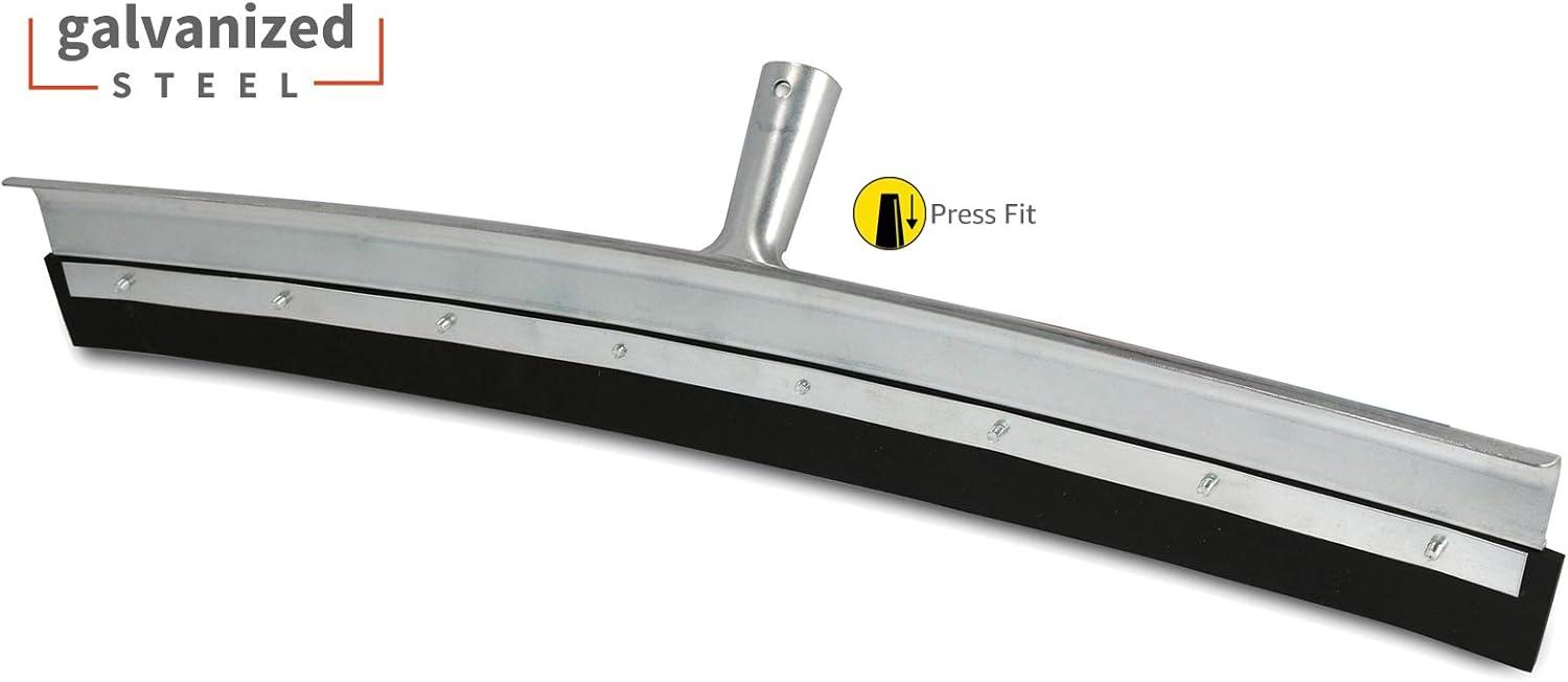 24" Curved Steel and Rubber Floor Squeegee