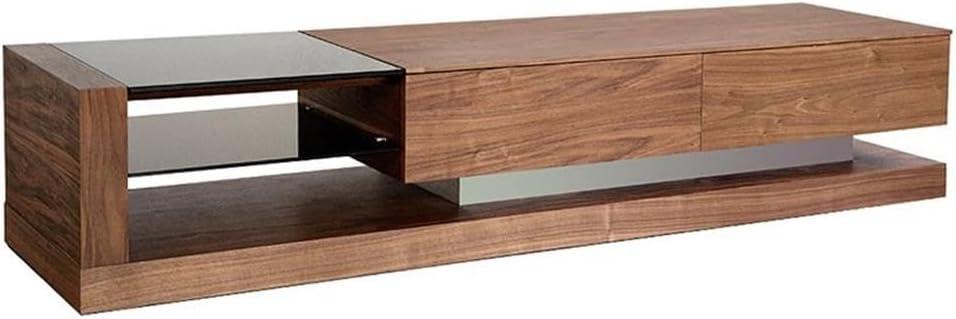 Modrest Mali Modern MDF Wood TV Stand for TVs up to 79" in Walnut