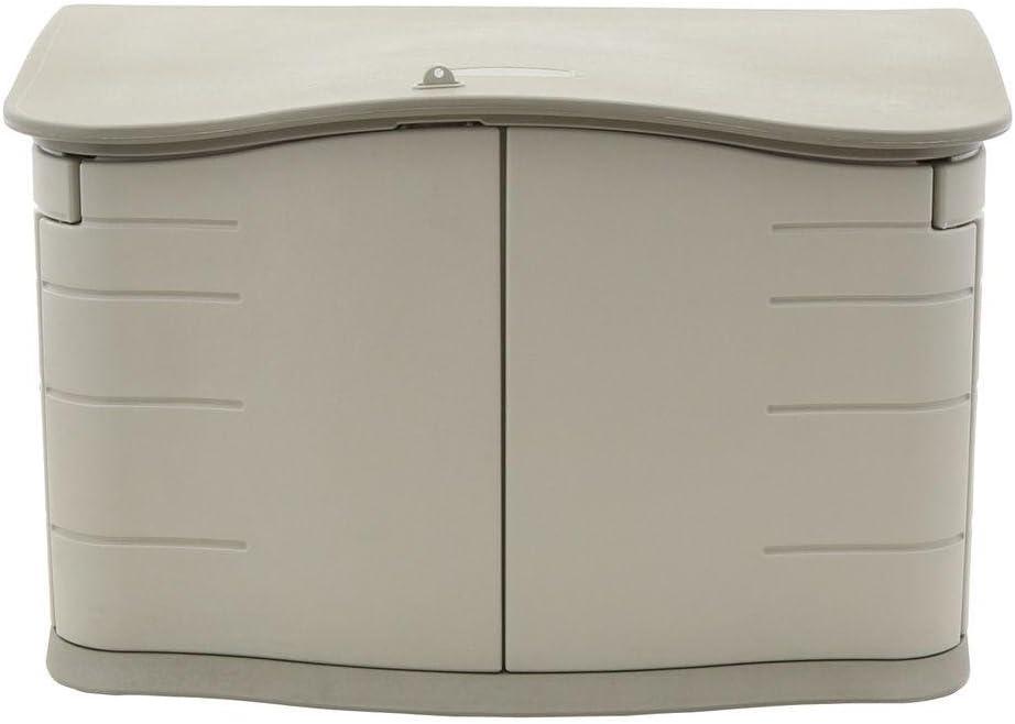 Rubbermaid 4 ft. W x 2 ft. D Plastic Horizontal Garbage Shed