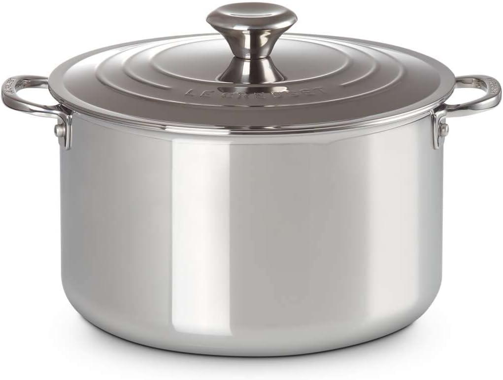 Le Creuset Stainless Steel Stockpot with Lid