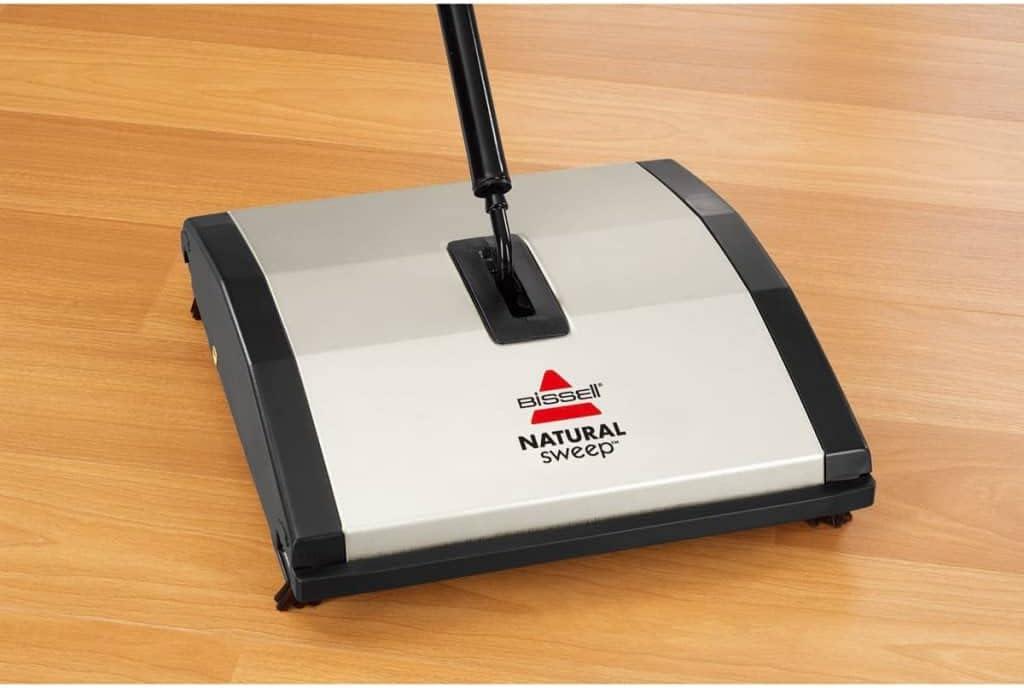 Natural Sweep Lightweight Carpet and Floor Sweeper with Nylon Bristles