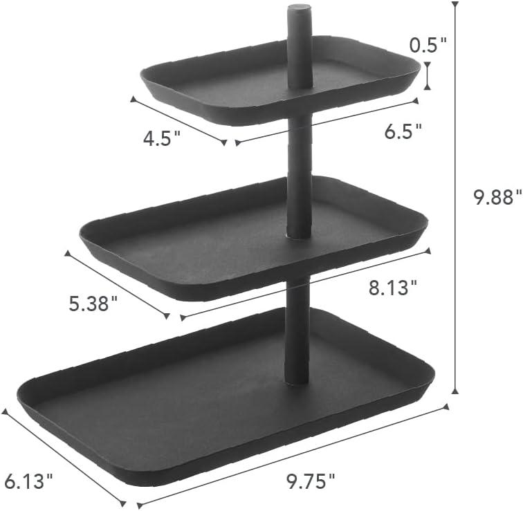 Elegant Ceramic 3-Tier Dessert & Appetizer Stand