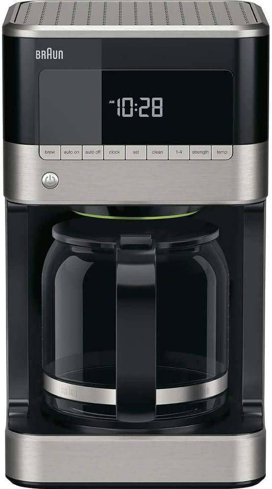 Braun BrewSense 12-Cup Drip Coffee Maker with Brew Strength Selector and Glass Carafe