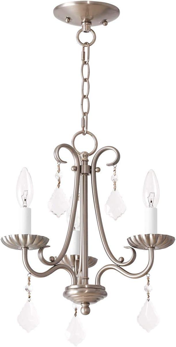 Livex Lighting Daphne 3 - Light Chandelier in  Brushed Nickel