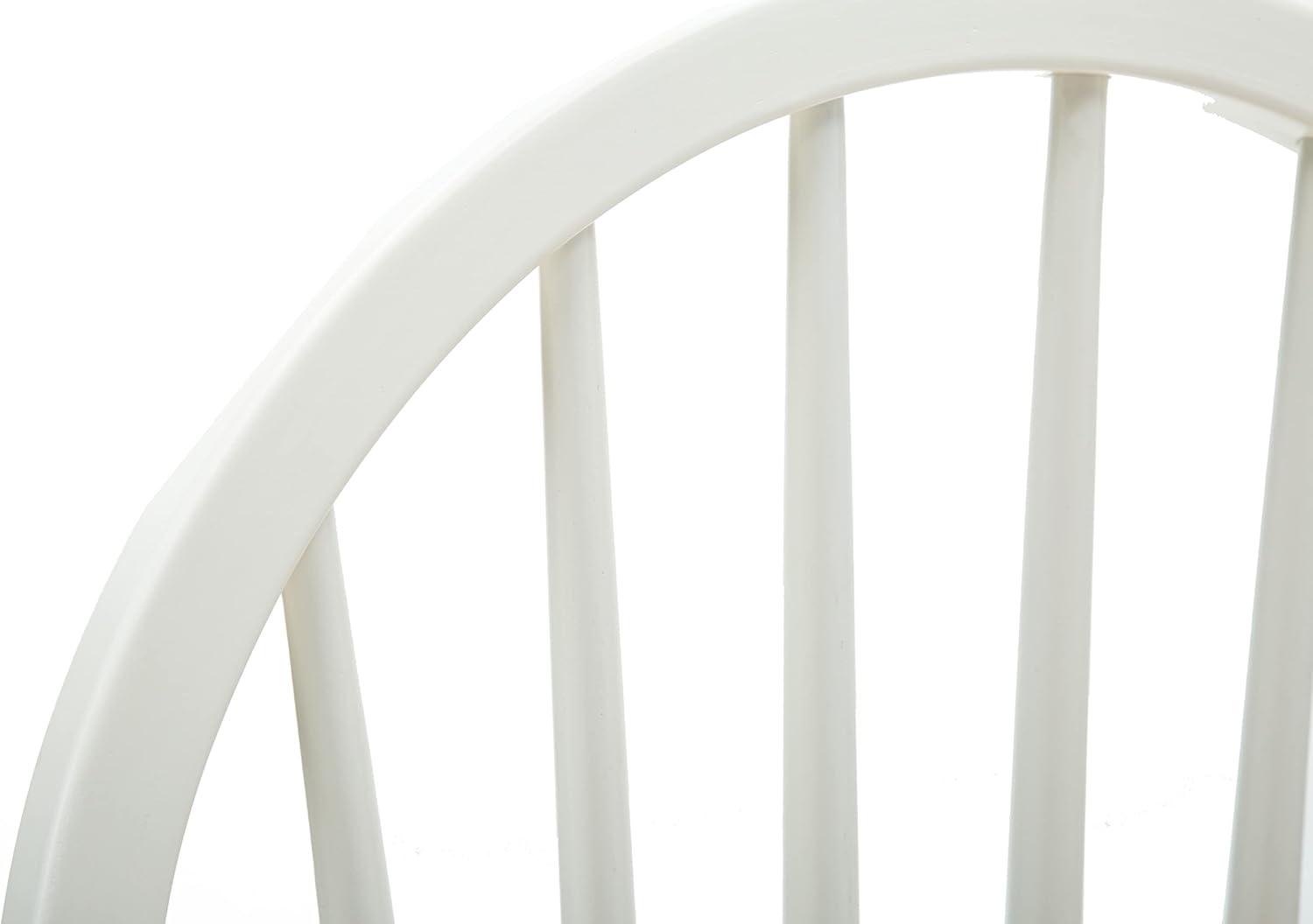 Boraam Windsor Farmhouse Dining Chair Set of Two - White & Natural