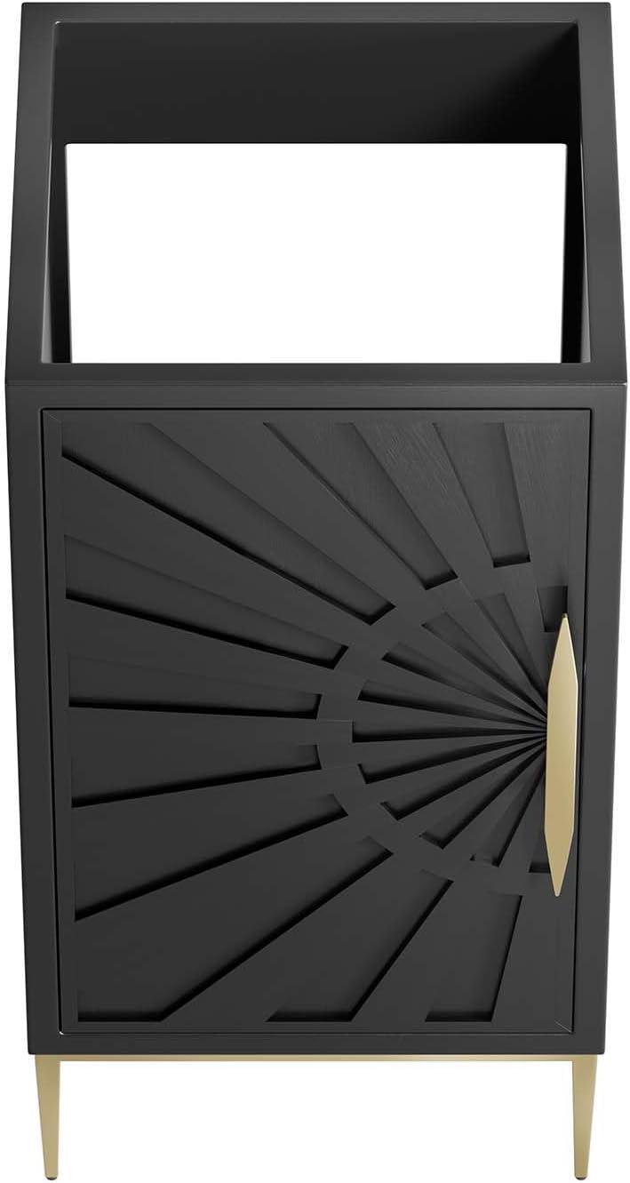 Modway Modway 16.5" Single Bathroom Vanity Base Only in Black