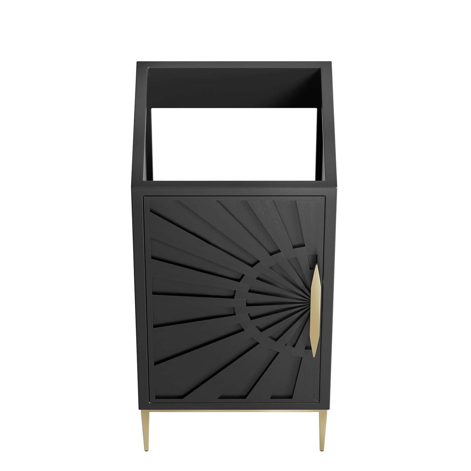 Modway Modway 16.5" Single Bathroom Vanity Base Only in Black