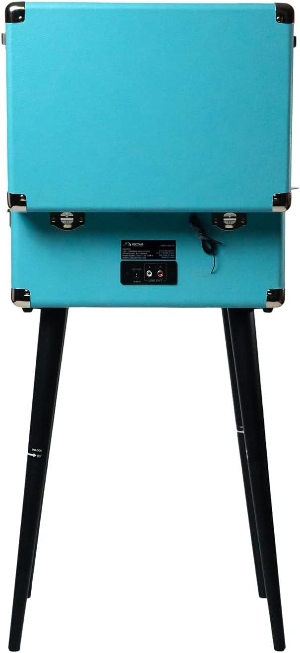 Turquoise Andover 5-in-1 Vintage Style Record Player with Bluetooth