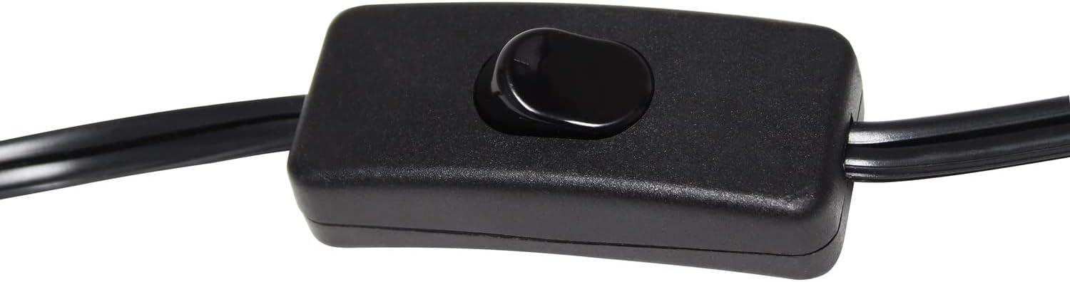 Simple Designs 18.8" Industrial Vintage Bronson Iron Desk Lamp with Glass Shade, Antique Brass