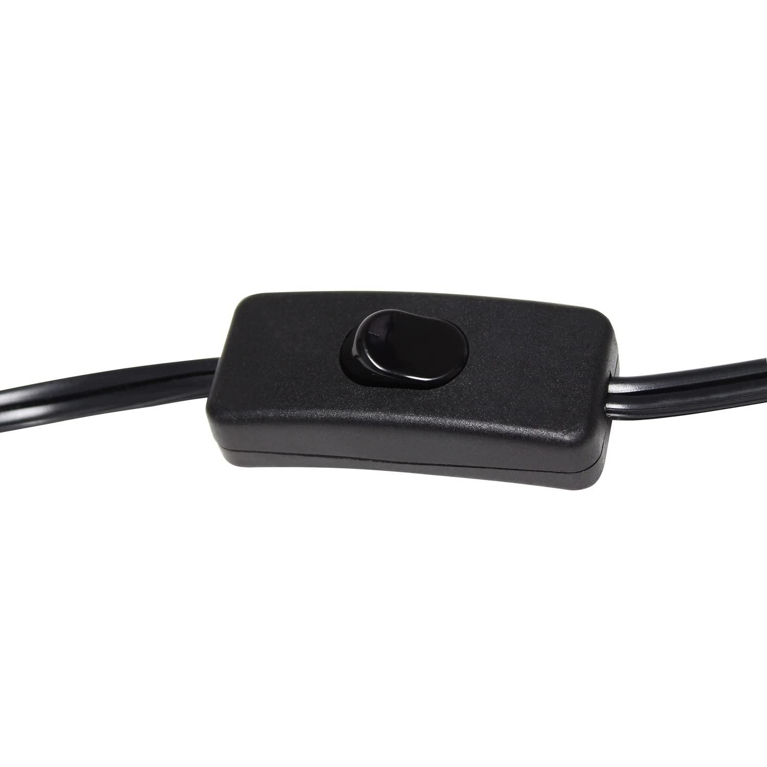 Simple Designs 18.8" Industrial Vintage Bronson Iron Desk Lamp with Glass Shade, Antique Brass