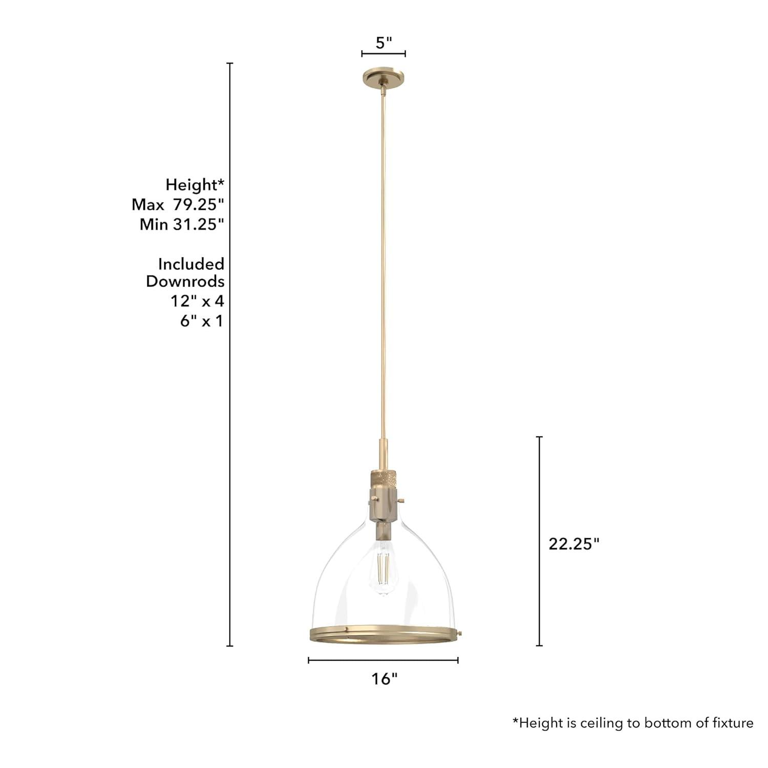 Van Nuys 1 Light Bell Pendant