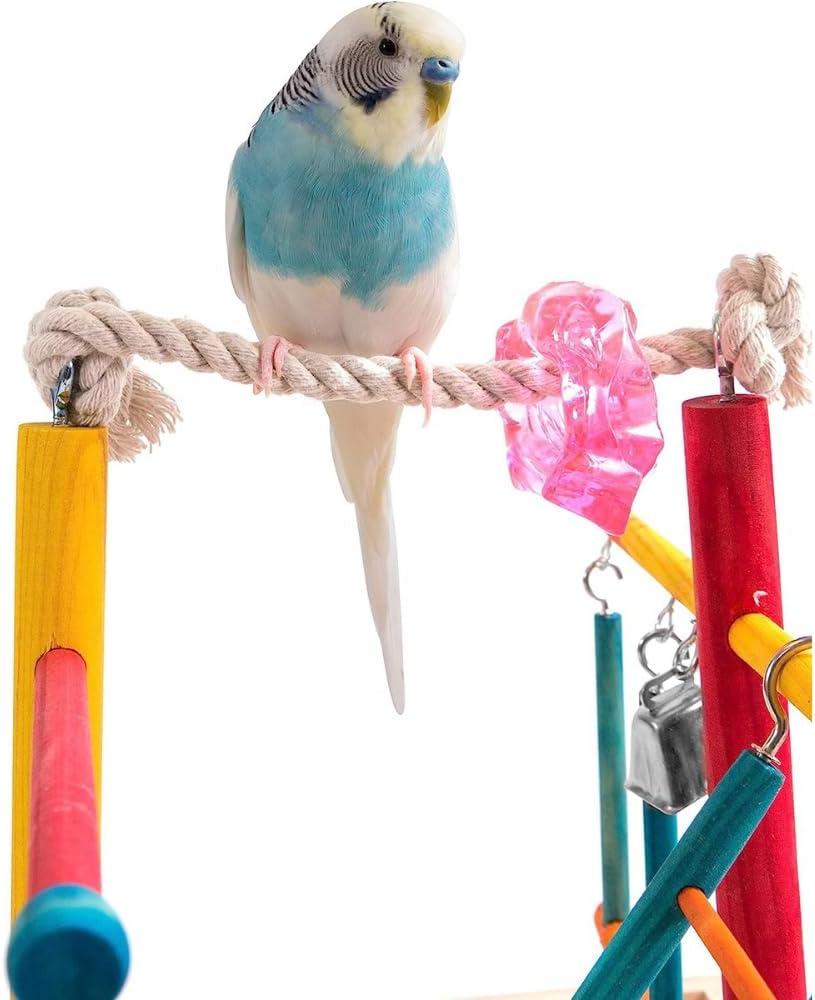 Penn-Plax Bird Life Wood Playpen – Perfect for Parakeets, Lovebirds, Cockatiels, Conures - Medium