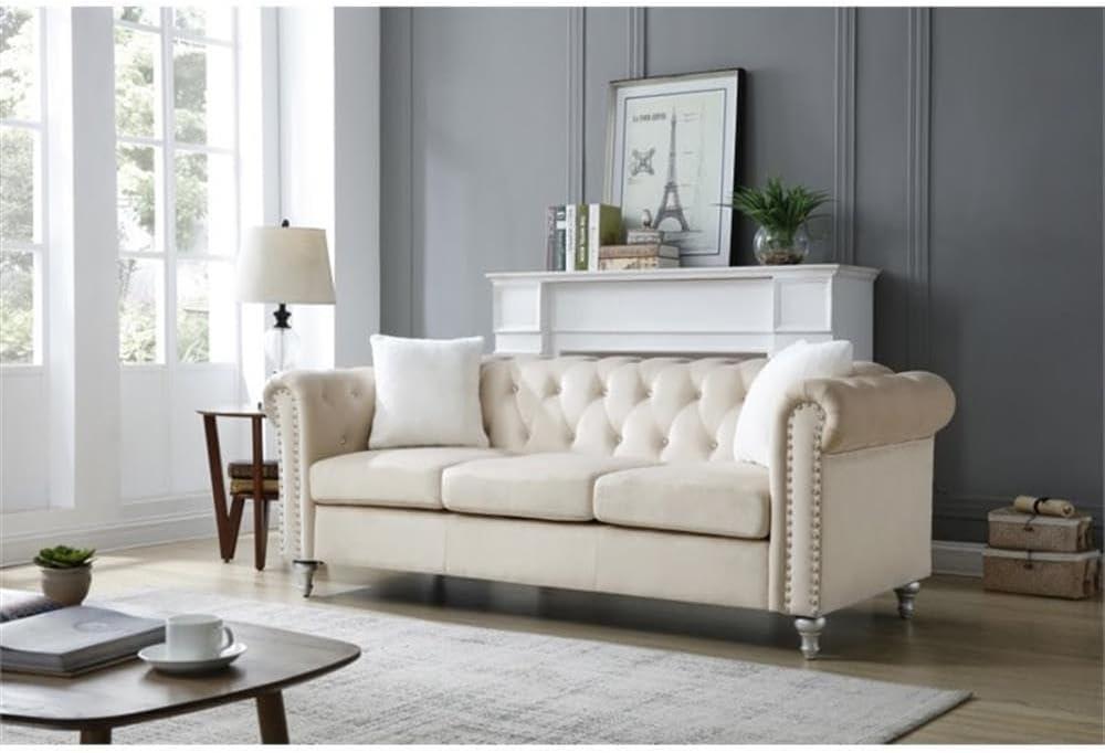 Glory Furniture Bailey 65'' Velvet Loveseat