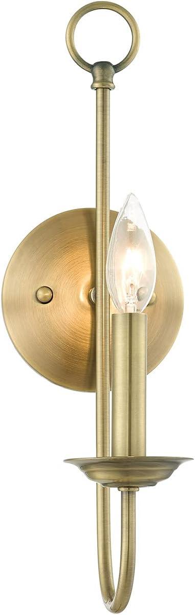 Livex Lighting Estate 1 - Light Wall Light in  Antique Brass