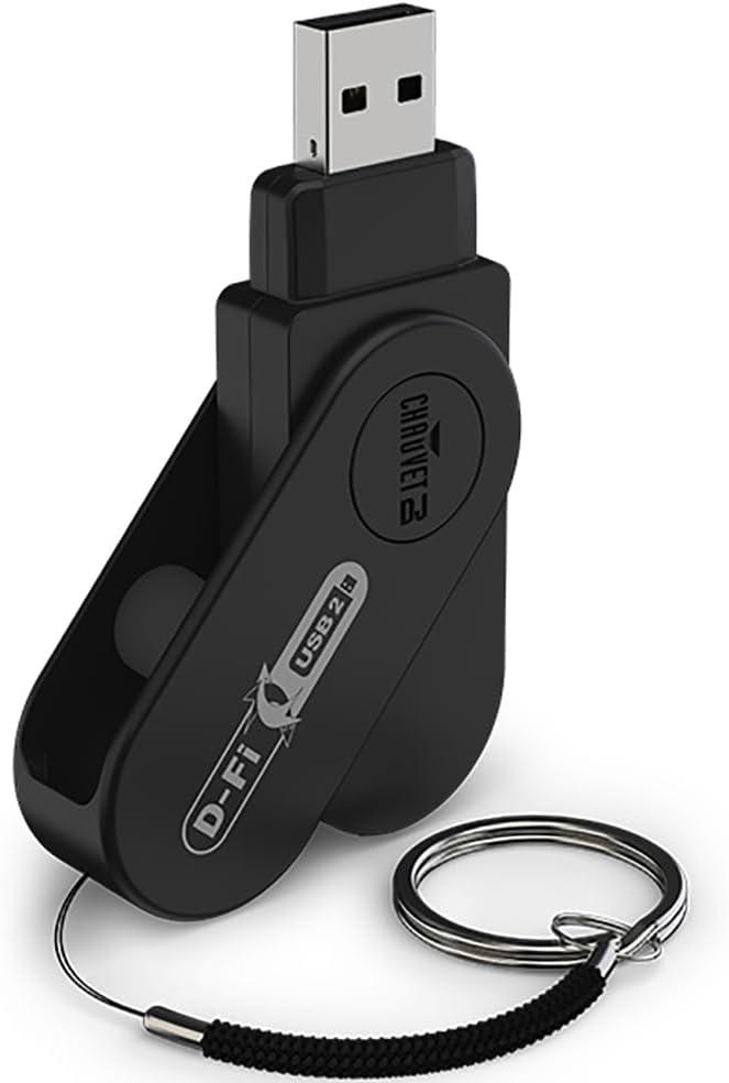 Black Plastic Wireless DMX USB Transceiver