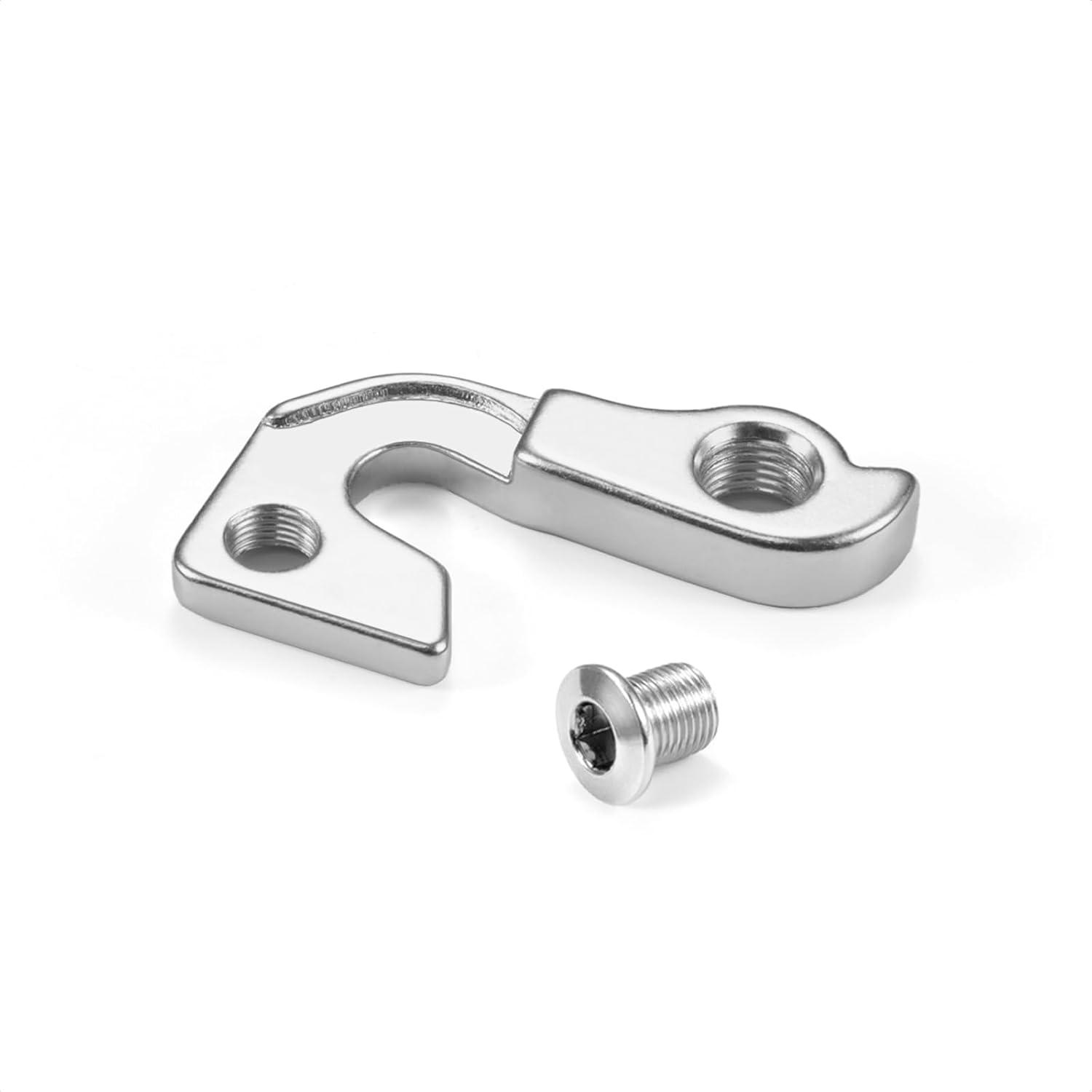 Silver Steel Rear Bike Derailleur Hanger with Bolt