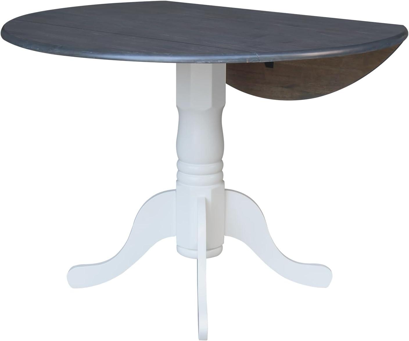 42" Mason Round Dual Drop Leaf Dining Table - International Concepts