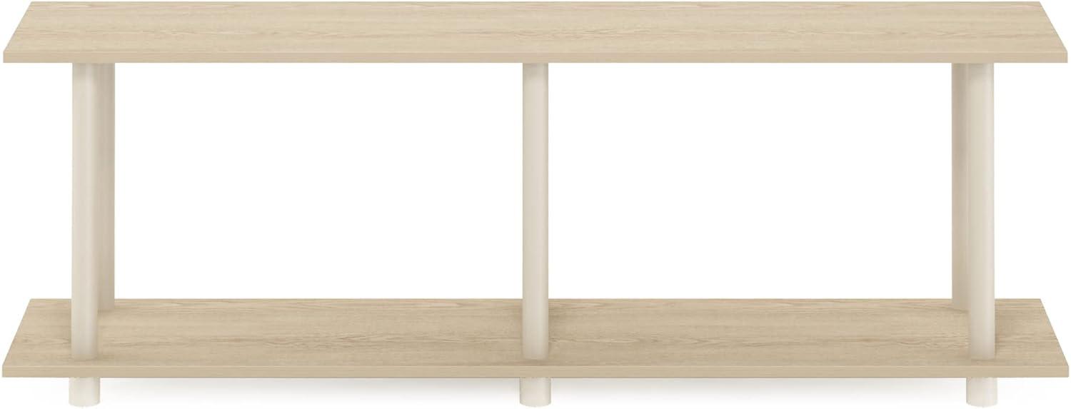 Furinno 22086BHOBE Turn-N-Tube No Tools Modern Rectangle Side Table, Bauhaus Oak & Beige