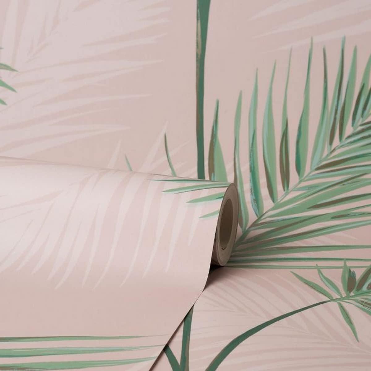 Fine Decor South Beach Evergreen Fronds Unpasted Paper Wallpaper, 20.5-in by 33-ft, 56.4 sq. ft.