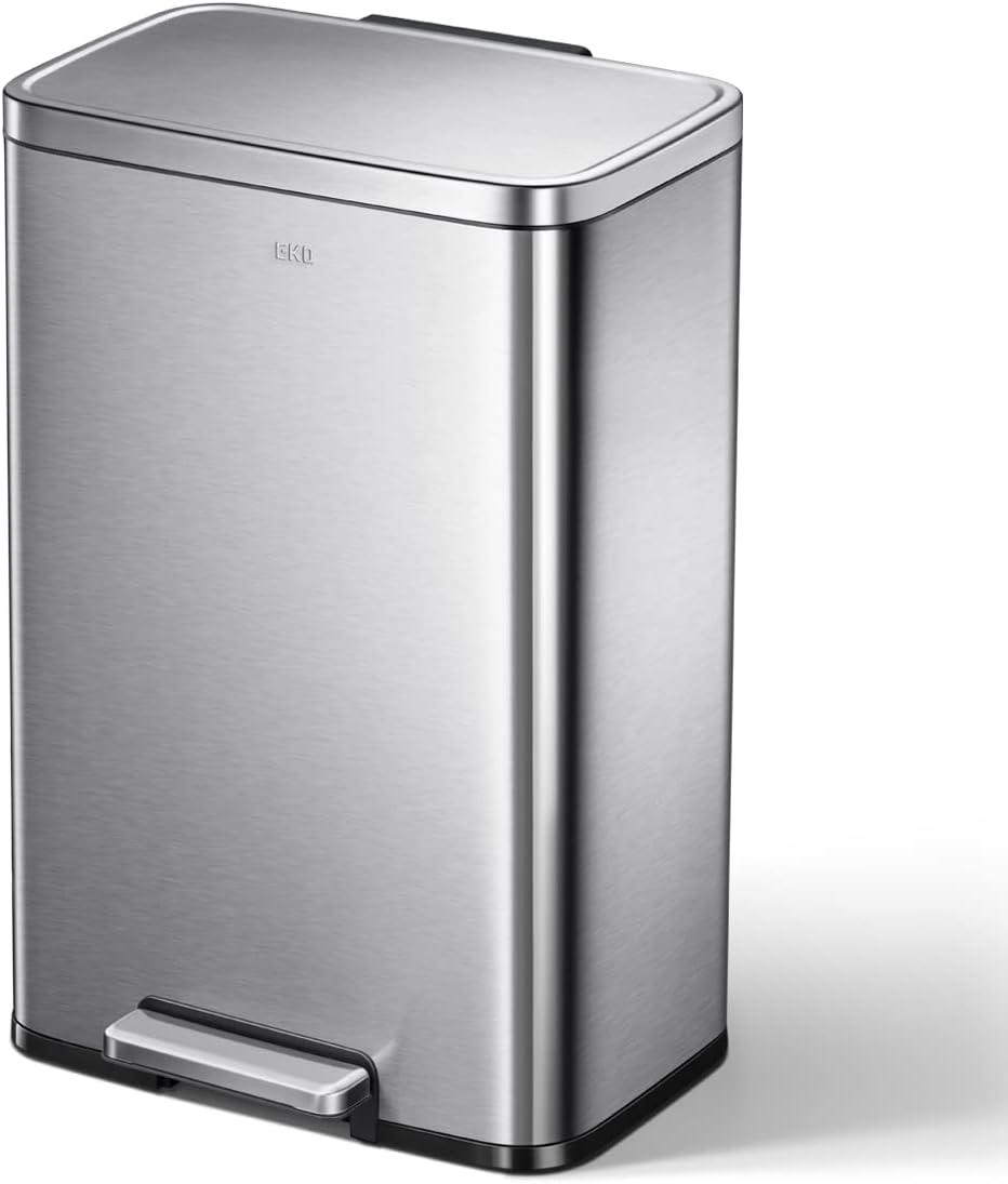 EKO Stainless Steel 50L Madison Step Trash Can