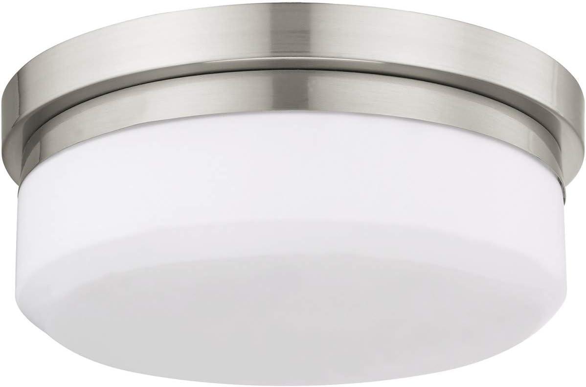 Livex Lighting Stratus 2 - Light Flush Mount in  Brushed Nickel