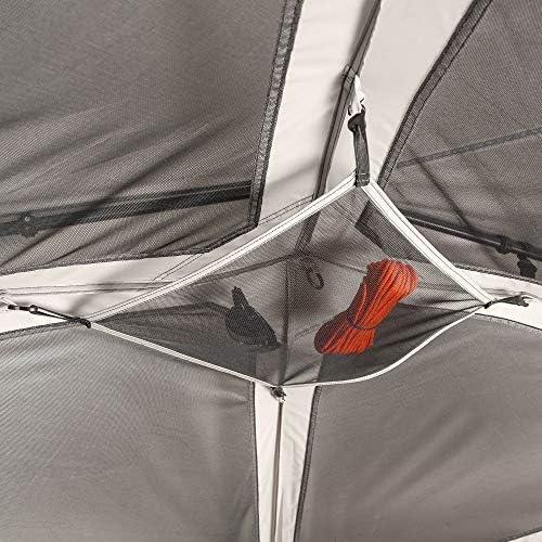 Gray 6-Person Three-Season Instant Cabin Tent with Carry Bag