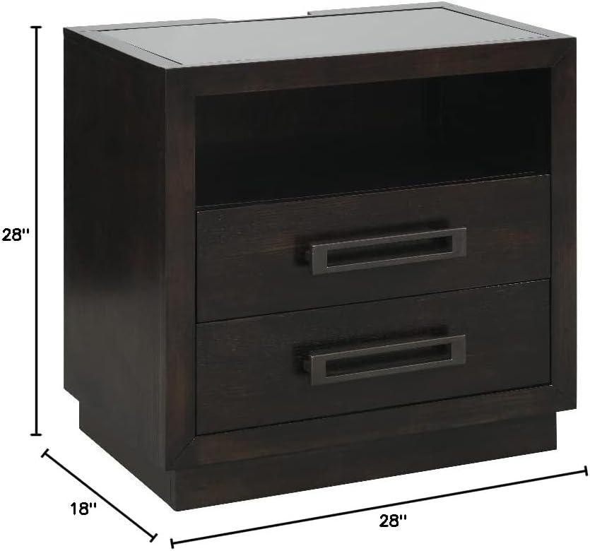 Lexicon Larchmont Nightstand in Charcoal