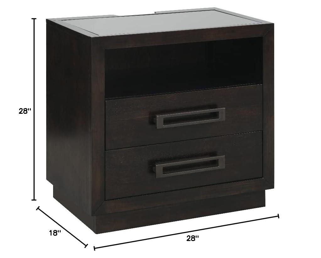 Lexicon Larchmont Nightstand in Charcoal