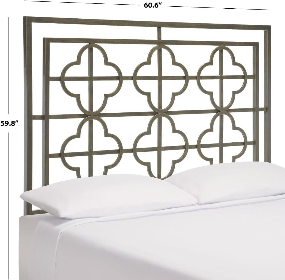 SAFAVIEH Home Collection Lucina French Silver Headboard, Full