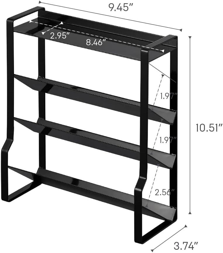 Yamazaki Home Four-Tier Slim Spice Rack, Steel