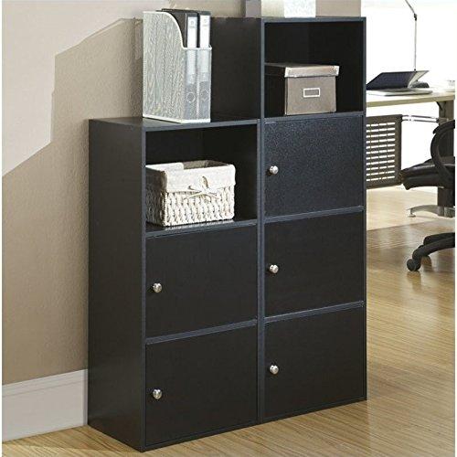 Convenience Concepts XTRA-Storage 3 Door Cabinet in Black Wood Finish
