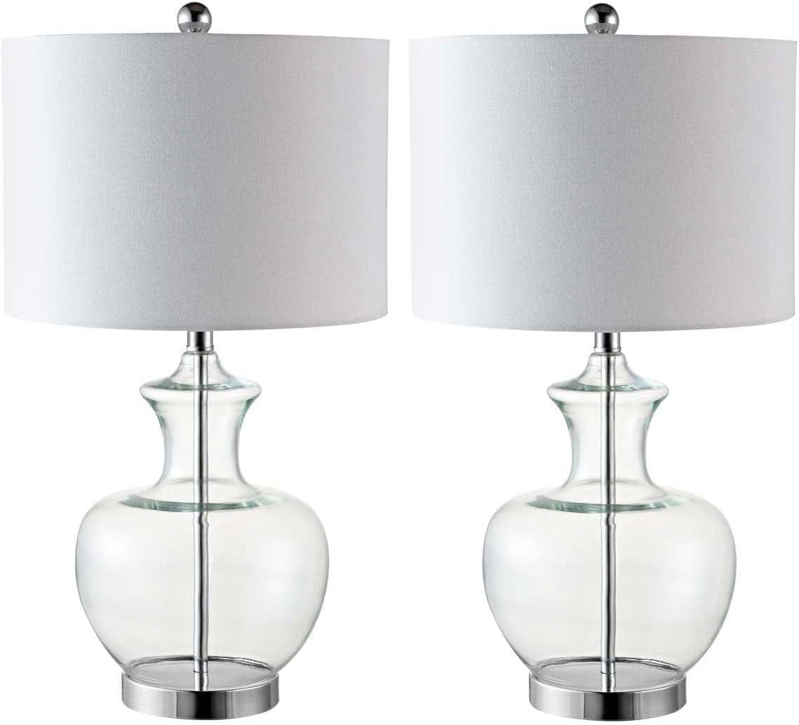 Bilsor Table Lamp (Set of 2) - Clear/Chrome - Safavieh.