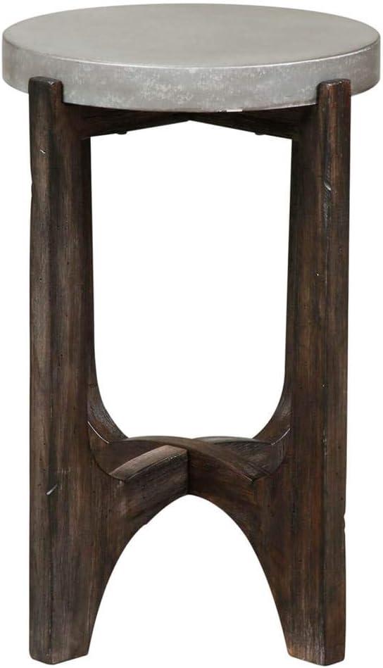 Cascade Dark Brown Chair Side Table