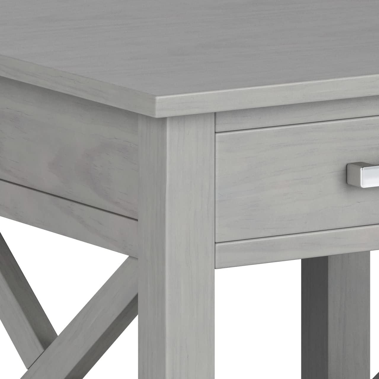 Simpli Home Kitchener 21"W Solid Mango Wood Square End Table with Storage Drawer