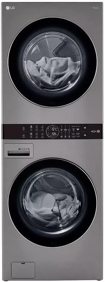 LG LG Single Unit Front Load WashTower with Center Control Washer and 7.4 cu. ft. Electric Dryer, 4.5 cu. ft. WKE100HVA