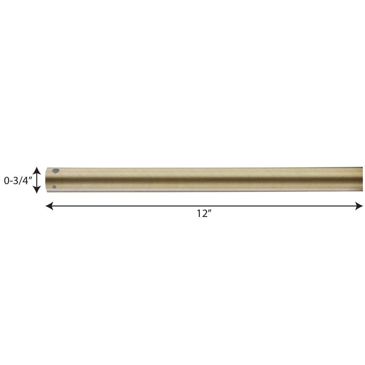 Vintage Brass Ceiling Fan Downrod for High Ceilings
