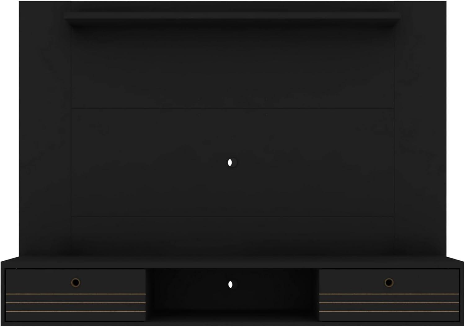 Manhattan Comfort Liberty Wood Entertainment Center for TVs up to 65" in Black