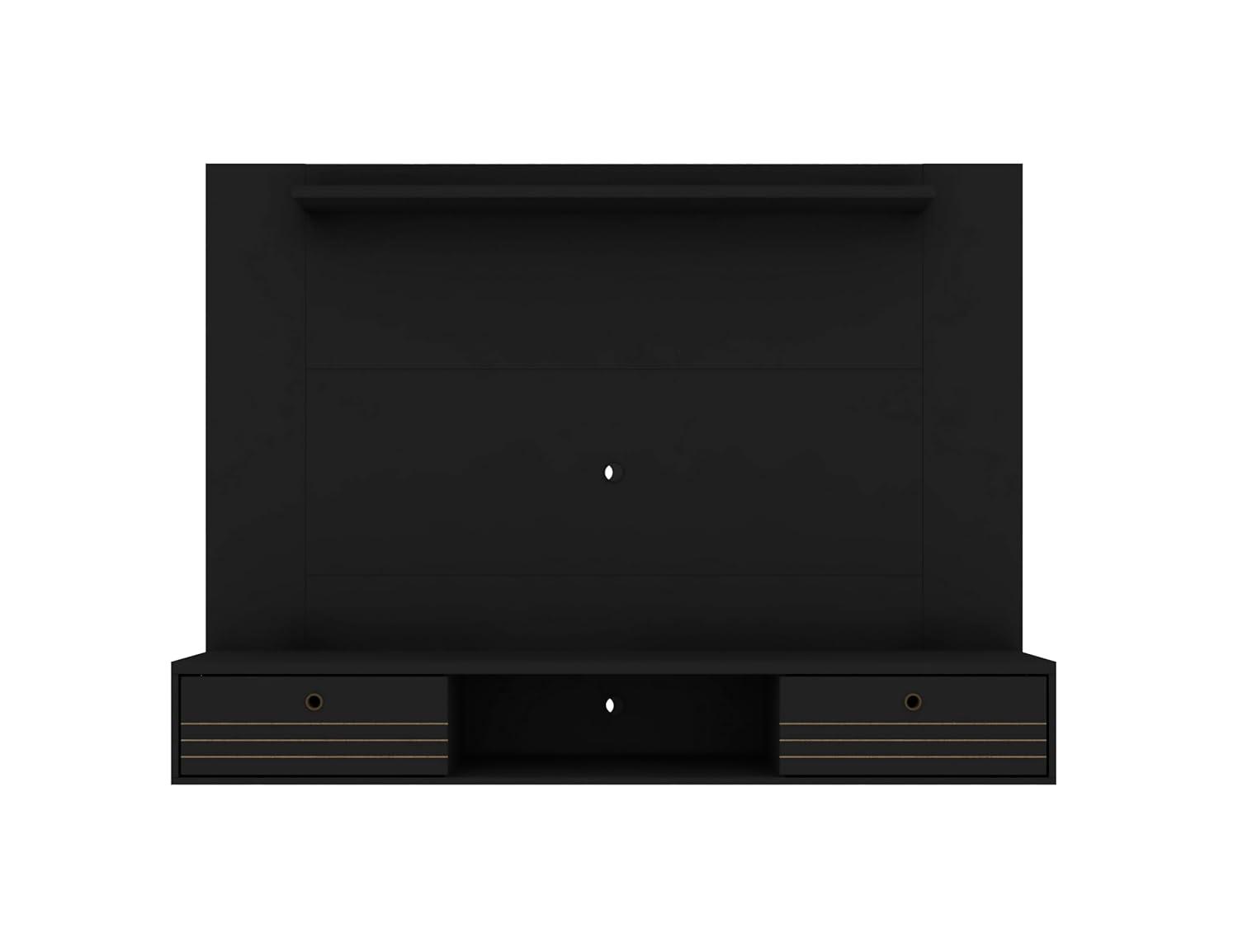Manhattan Comfort Liberty Wood Entertainment Center for TVs up to 65" in Black