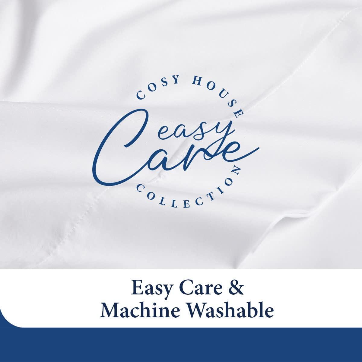 Cosy House Collection Luxury Rayon Derived from Bamboo Bed Sheet Set - Grey, King