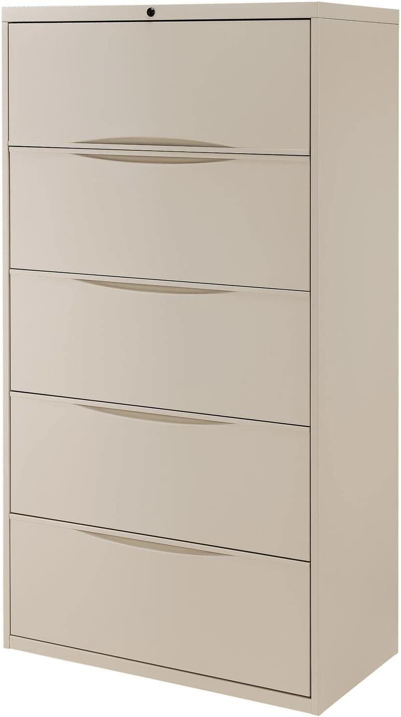 36'' Wide 5 -Drawer Steel File Cabinet