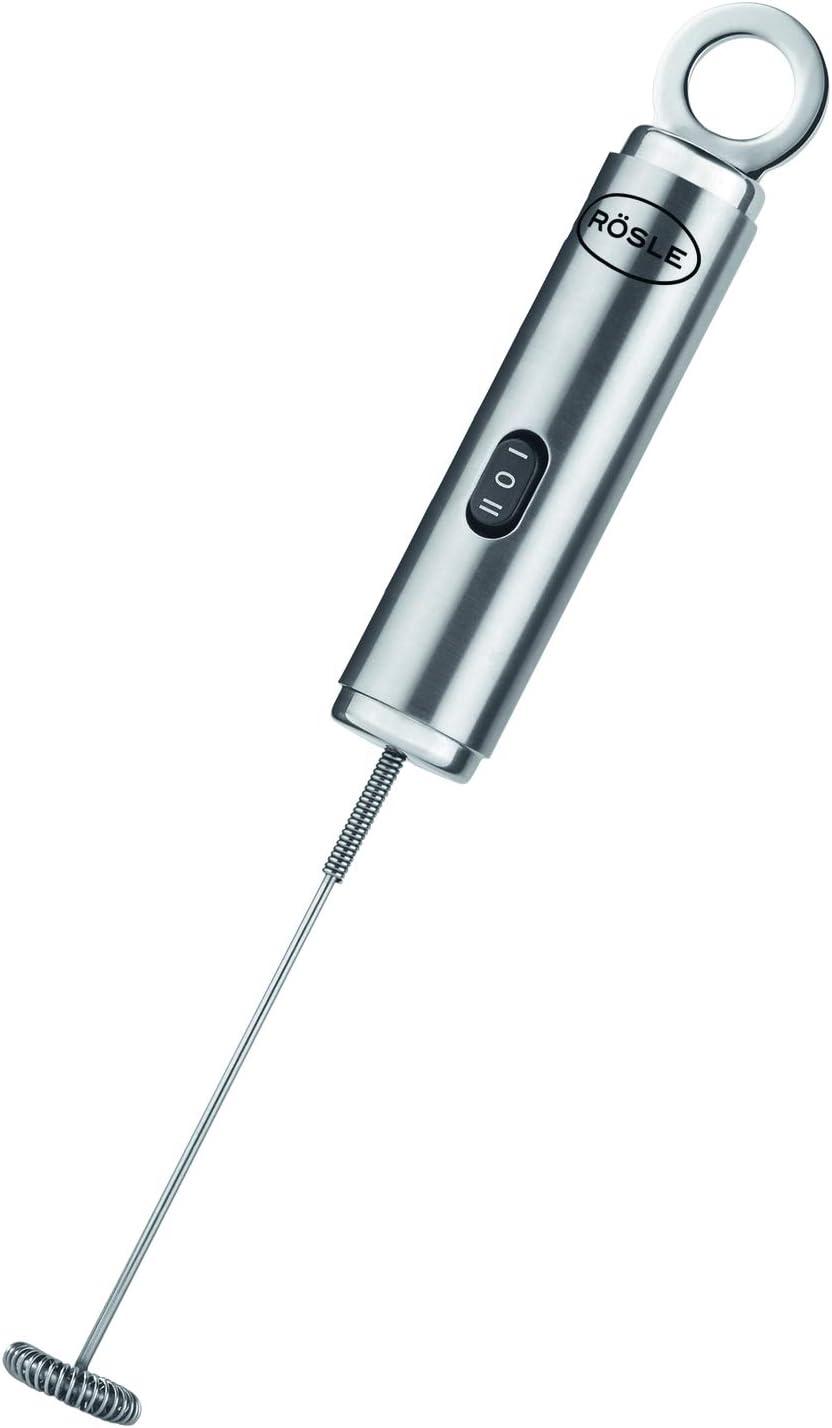 Rösle Stainless Steel Dual Speed Electric Milk Frother, 10.5-Inch